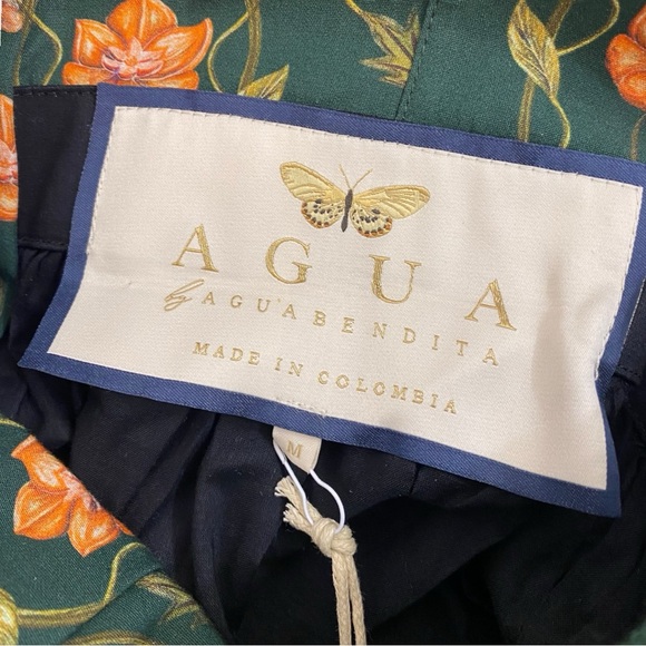 Agua by Agua Bendita NWT Green Floral Delirio Esotérico Dress Size Medium - Picture 8 of 12